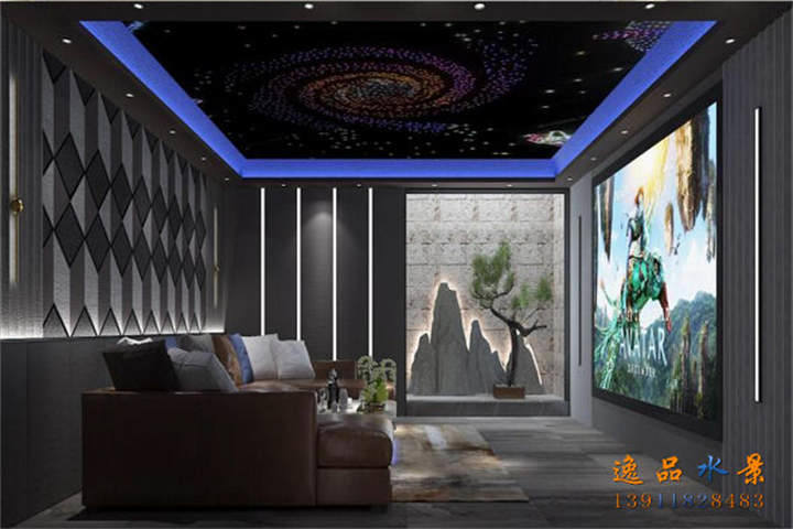 私人影院流水景觀效果圖設(shè)計